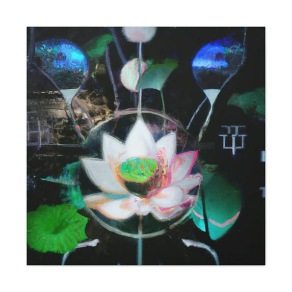 The Radiant Lotus Bloom. - Canvas