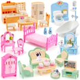thumbnail image 1 of Juego de muebles para casas de muñecas HAPGFS, 45 piezas, miniaccesorios, 1 of 7