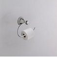 Chrome Toilet Paper Holder Easy Screw on Vanity or Bathroom Tissue roll