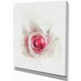 thumbnail image 2 of White Rose with Pink Petals - Large Floral Canvas Artwork, 2 of 3