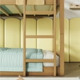 thumbnail image 6 of Harper & Bright Designs Triple Bunk Bed Twin over Twin over Twin with Ladders, Wood Detachable Bunk Bed Frame with Guardrail, Separate into Three Twin Beds, White Oak, 6 of 10