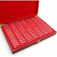 thumbnail image 5 of 100 Pieces 30mm Wooden Coin Capsules Holder Case, Collection Box Coins Display Storage Case with Lock, 3 Sizes (25/27/30mm) Commemorative Organizer Collector, 5 of 8