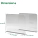 thumbnail image 1 of 2 separadores de estantes de acrílico transparente para armarios - Organizador de estantes de armario y almacenamiento para ropa, camisetas, libros, suéteres - Divisor de estantes de 11 x 8,2 pulgada, 1 of 5