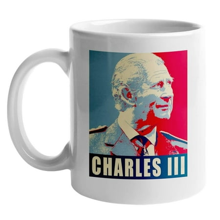 

Viugreum King Charles III Mug | United Kingdom King Charles III Mug 2022 | White Funny Sarcasm Coffee Cup Gifts for Kids & Adults God Save The King 11OZ