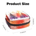 thumbnail image 2 of Watercolor Christmas Fir Trees Abstract Silhouettes Sanitary Napkin Storage Bag, Zipper Menstrual Cup Pouch Feminine Menstruation First Period Pads Holder for Girls Women Ladies, 2 of 6