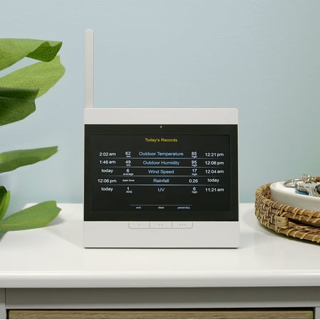 AcuRite Atlas Weather Station with White HD Display for Temperature, Humidity, Wind Speed/Direction with Built-in Barometer (01127M)