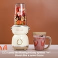 thumbnail image 6 of La Reveuse Personal Size Blender 300 Watts for Shakes Smoothies Seasonings Sauces with 17 oz Cup / 10 oz Mug,Retro Style, 6 of 10