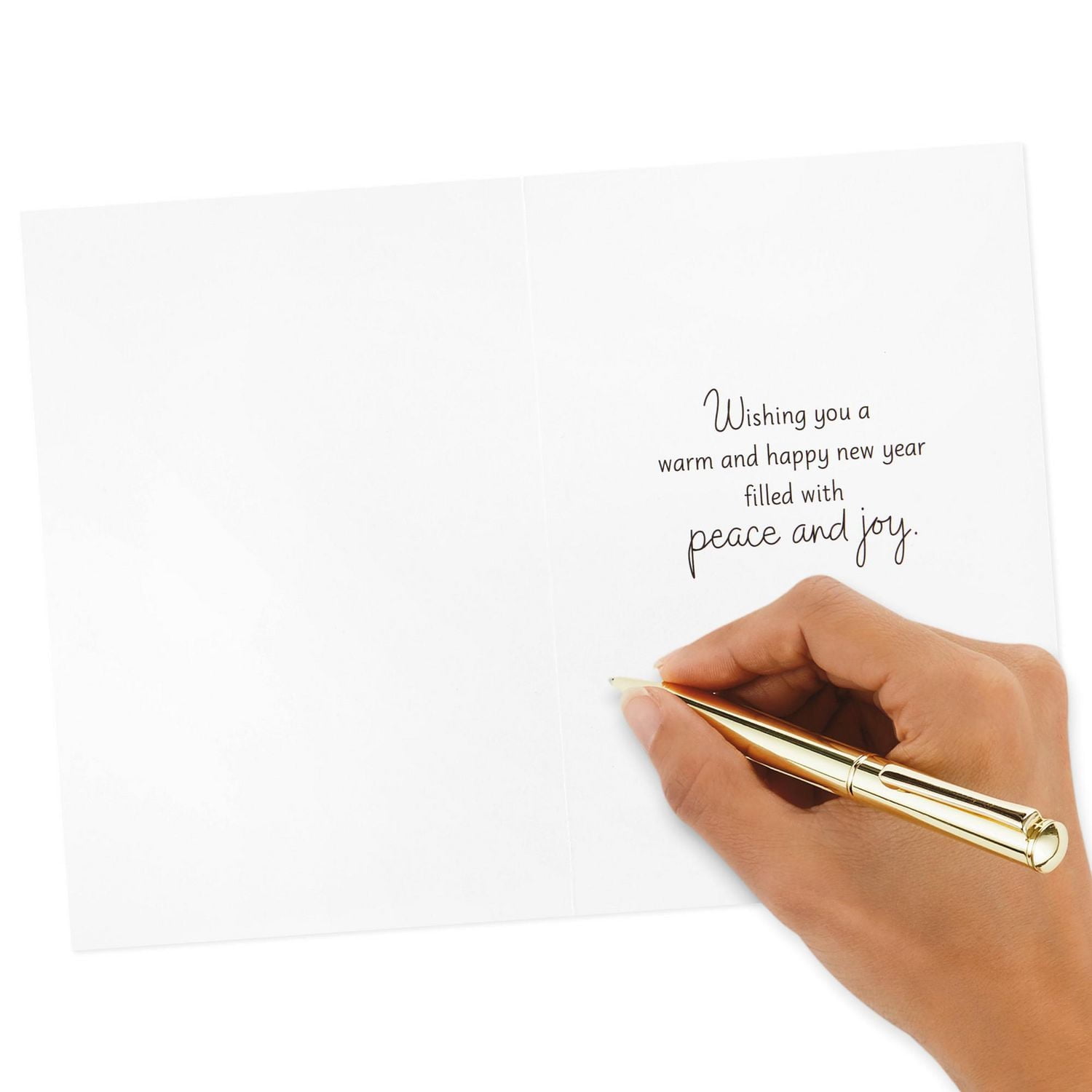 Hallmark Pack of Happy New Year Cards, Peace and Joy (10 Cards with Envelopes)