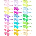 thumbnail image 1 of Gafas de sol Colzzy en forma de corazón sin montura, 30 unidades, transparentes, 1 of 7