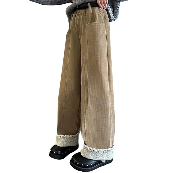JLMSPLWG Football Pants Compression Pants Toddler Girl Pants 3t Sweatpants Girls 12-14 Boxing Clothes Infant Clothes Girls 3-6 Months Trendy Clothes, Khaki 11-12 Years
