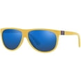 thumbnail image 2 of Polo Ralph Lauren Mens Ph4174 Aviator Sunglasses Shiny Yellow/Mirror Blue 60 Millimeters, 2 of 5
