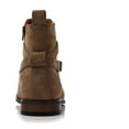 thumbnail image 5 of Polar Fox Derrick MPX806077 Classic Chelsea Boots with Strap and Buckle, in Cognac Suede, Men's Size 7.5, 5 of 8