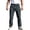 Dark Gray, variant on Multi Patch Pocket Drawstring Elastic Waist Cargo Long Pants for men, Loose Fit Daily Streetwear Trousers