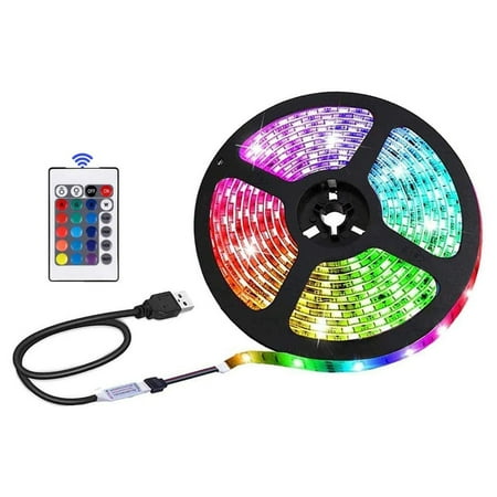 

LED Lights StripS USB Infrared Control RGB SMD2835 DC5V 1M Flexible Lamp Tape Diode TV Background Lighting luces LED