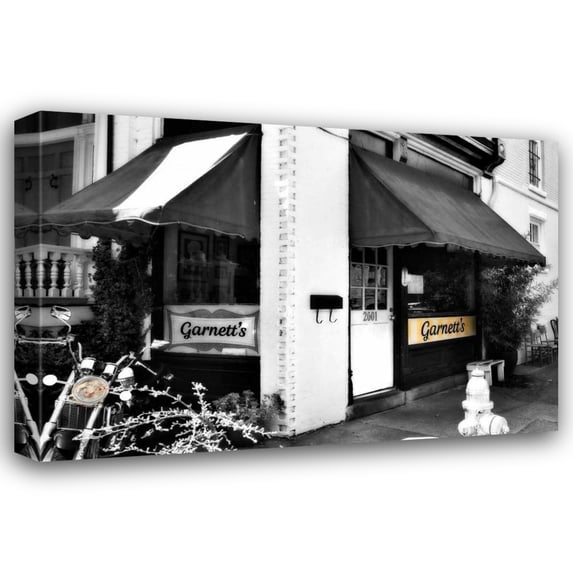 Alan Hausenflock 39x28 Gallery Wrapped Canvas Wall Art Titled - Neighborhood Diner II