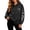 Black, variant on Womens Oversized Hoodies Goth Y2K Halloween Floral Raven Skull Graphic Drawstring Hooded Sweatshirt Streetwear Holiday Pullover Tops Fall Winter Clothes with Kangaroo Pocket Black 3XL