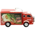 thumbnail image 2 of Coca-Cola Truck With Silver Wreath Christmas Ornament, 5.51 x 3.5 x 2.48 inches, 2 of 5