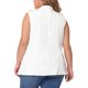 thumbnail image 3 of Chaqueta de mezclilla sin mangas Agnes Orinda Plus Talla Mujer, chaleco de mezclilla blanco con solapa y botones, talla 2X, 3 of 6