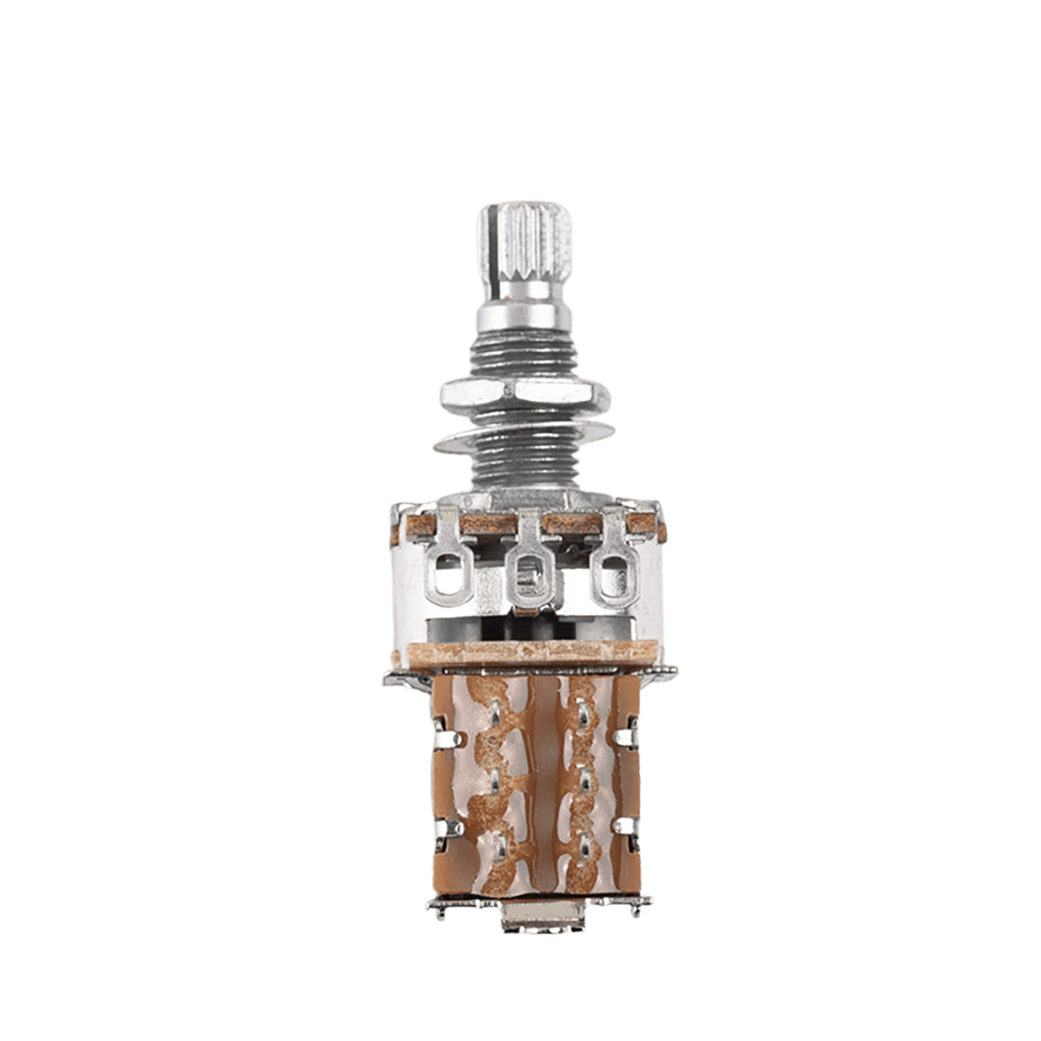 LOOKSEVEN 1/2/4 Pcs Guitar Push-Pull Pot 18-Split Long Shaft switch, A/B/25K/50K Tone Volume-A50Kx4