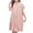 Khaki, variant on Women's Waffle Knit Home Spa Bathrobe,Short Sleeve V-Neck Absorbent Quick Dry Tie Waist Loungewear Robe