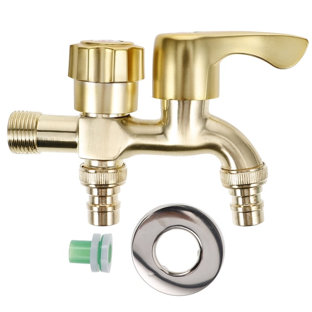 HAKIDZEL Multifunctional Water Tap Replacement Washers Brass Cylindrical Design For Kitchen Use 1 Set 5.3x3.5x1.4in