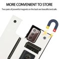 thumbnail image 6 of For Samsung Galaxy Note 20 Wallet Case with Card Holder, Premium PU Leather Kickstand Credit Card Slots Case,[RFID Blocking] Double Magnetic Clasp Back Flip Durable Shockproof Cover, White, 6 of 9