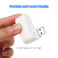 thumbnail image 2 of Hub USB 2,0 de alta velocidad, accesorio de conexión profesional, dispositivo adaptador divisor de ordenador de tamaño pequeño, conectores Juegos de teclado y mouse para computadora Blanco, 2 of 6