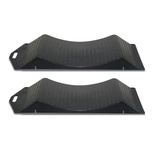 2Pc Tyre Ramp Saver Car Tire Protector Ramp Trailer Part Wheel Protection Device Tire Anti Slip Curved Ramp Tyre Saver,B