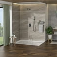 thumbnail image 3 of Dual Shower Head - 10 Inch Wall Mounted Square Shower System with Rough-in Valve,Matte black, 3 of 9