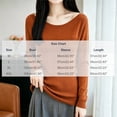 thumbnail image 3 of Xinoom Women Scoop Neck Ribbed Knit Top, Long Sleeve Slim Fit Sweater, Stretchy Form Fitting Knit Shirt for Casual Dating Orange,XXL, 3 of 6