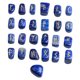 thumbnail image 1 of 25 piezas de piedras de runas, cristal grabado de brujería irregular para meditación, decoración para hogar, regalos de año , artes y manualidades lapislázuli Hugo piedras naturales, 1 of 4
