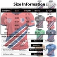 thumbnail image 4 of Soccer Cup 2026 Jersey for Men, Crew Neck Short Sleeve USA Shield & Diagonal Stripes Graphic Tee - Breathable Polyester Athletic Top for Match Day & Gym Blue L, 4 of 5