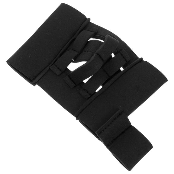 RENACLIPY Softball Mitt Youth Reusable Black Polyester for Comfortable Fit