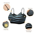 thumbnail image 7 of Coobie Scoopneck Cami Bra 9012,Black Striped,One Size, 7 of 7