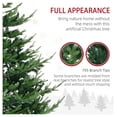 thumbnail image 5 of 6ft Artificial Christmas Tree, Nordic Pine Hinged Xmas Tree with 795 Tips, Wide Steel Base, Auto Open, Realistic Branches, 5 of 9