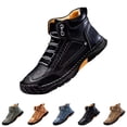 thumbnail image 5 of XIMIN Men's Comfortable Casual Leather Handmade Leather Boots – Waterproof Spacious Toe Box Non-Slip Arch Support Loafers Outdoor Leather Shoes, 5 of 5