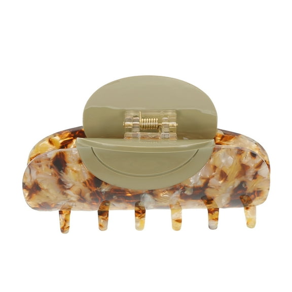 OUNONA Large Hair Claw Clip with Non Slip Grip for Thick Hair in Trendy Tortoise Shell Style