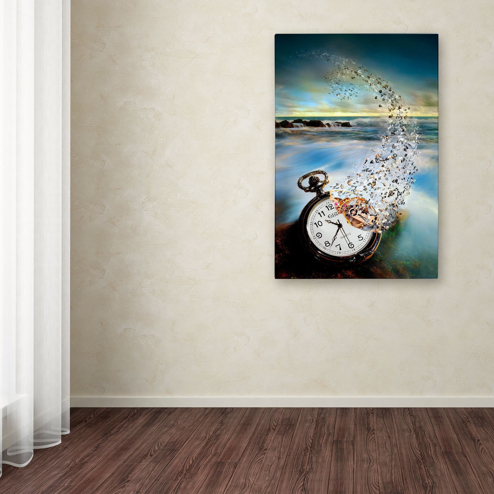 Trademark Fine Art 'The Vanishing Time' Canvas Art by Sandy Wijaya