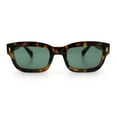 thumbnail image 4 of Mod Gentleman Style Hipster Narrow Thick Horn Rim Mod Sunglasses Tortoise - Green, 4 of 7