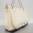 thumbnail image 2 of Pre-Owned Chanel Matelassé Chain Shoulder Bag, Lambskin, White/Black, Women's, 2 of 14