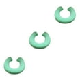 thumbnail image 1 of Transemion Tapis de Salle de Bain Durable Résistant aux Déchirures et Options de Forme U/O Résistant à l'Usure Vert Ensemble de 3, 1 of 6