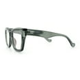 thumbnail image 6 of Womens Hipster Thick Plastic Horn Rim Blue Light Filtering Computer Glasses Slate, 6 of 8