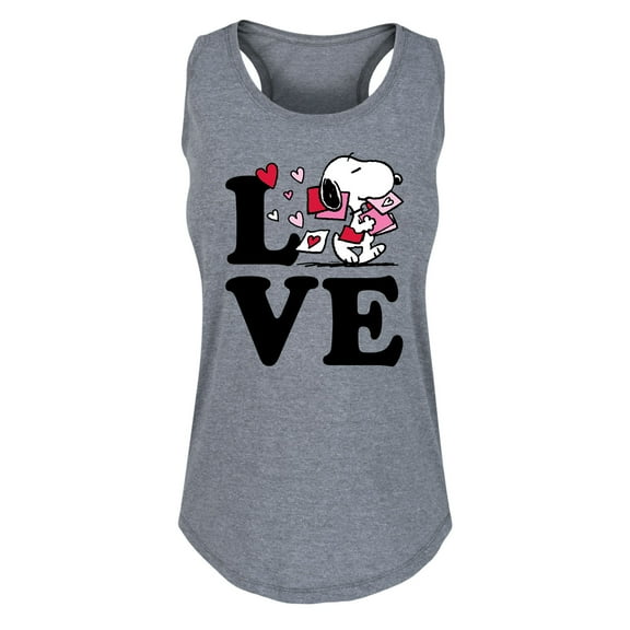 Peanuts - Love Snoopy - Women's Racerback Tank Top