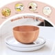 thumbnail image 5 of Natural Handmade Solid Wooden Bowl, Round Dining Room Bowl 13x6cm, 5 of 5