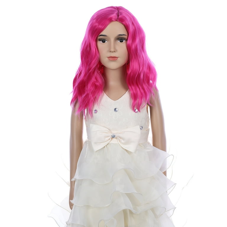 Pink wigs for kids deals