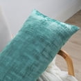 thumbnail image 6 of Home Soft Things Textured Velvet Pillow Covers (Set of 2), - North Sea - 14" x 26", 6 of 6