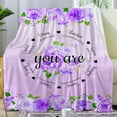 thumbnail image 2 of Christian Gifts for Women Blanket Religious Inspirational Gifts for Women Bible Verse Scripture Prayer Soft Flannel Throw Blanket 80"X60", 2 of 6