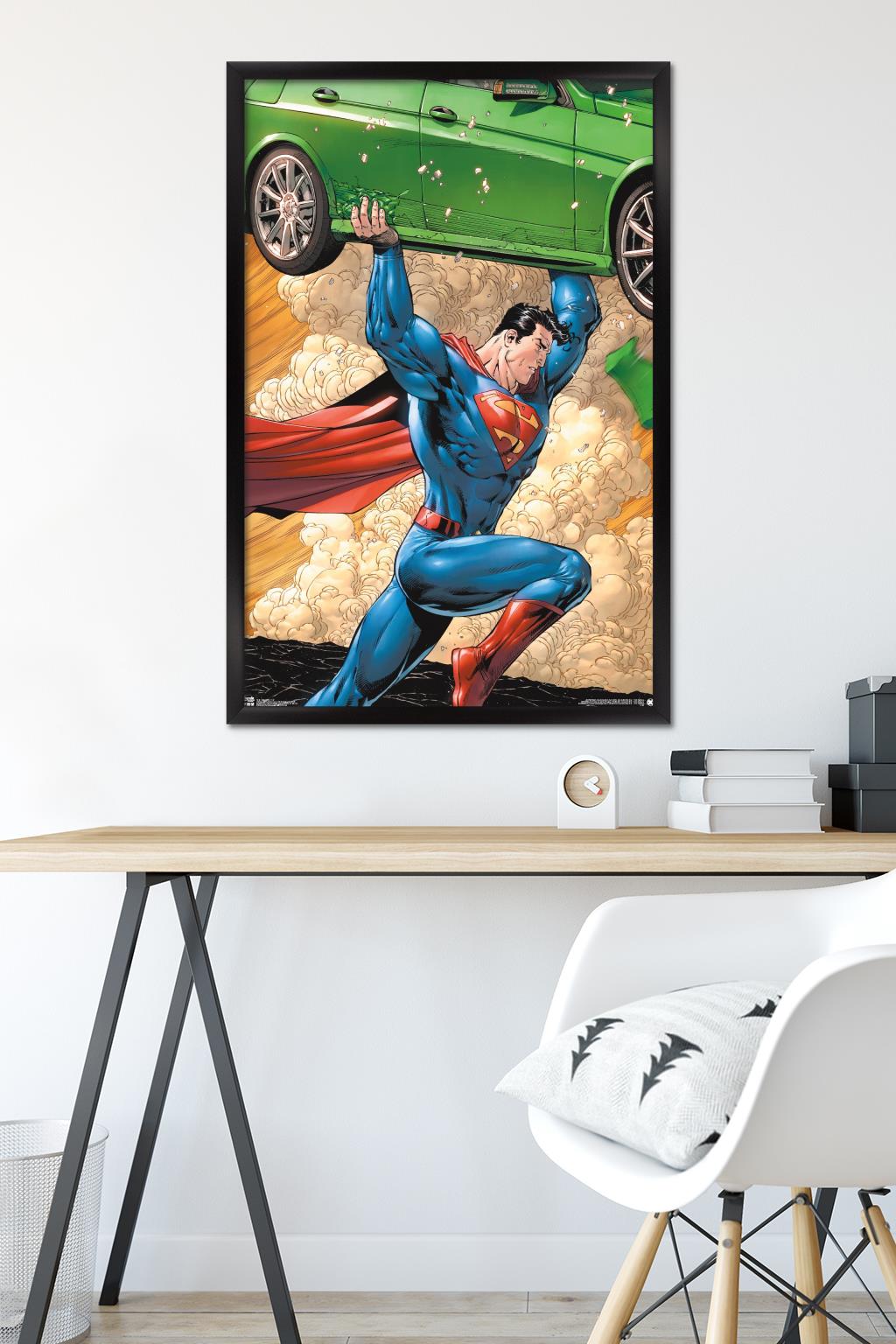 DC Comics - Superman - Car Wall Poster, 22.375" x 34", Framed