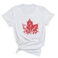 thumbnail image 3 of FAIWAD T-Shirt d'Été pour Femmes Fête du Canada Léger à Manches Courtes Col Rond T-Shirts Hauts Imprimé Graphique Blouses de Détente Basiques, 3 of 3
