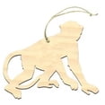 thumbnail image 1 of Monkey Wooden Ornament, 1 of 1